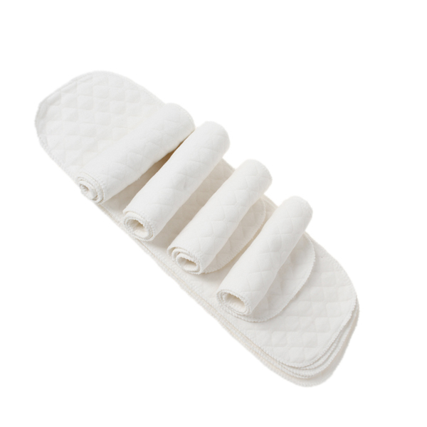 10 Stks/partij 3 Lagen Baby Katoenen Doek Luier Baby Wasbare Herbruikbare Insert Super Absorptievermogen Microfiber Luier Liners