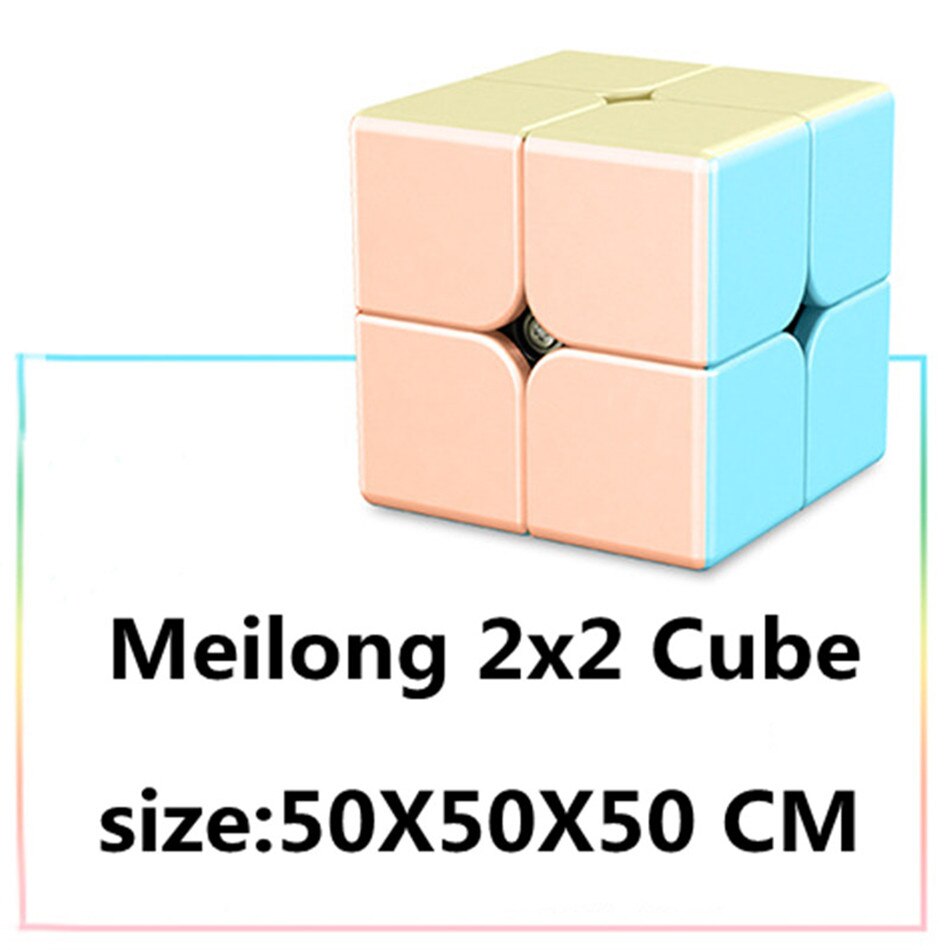 MoYu QiYi YuXin YJ 2x2 Zauberwürfel Berufs Spiel Geschwindigkeit Rotierenden Mini Tasche Cubo Magico Kinder Erwachsene Pädagogisches spaß Spielzeug: ML 2x2 Macaron