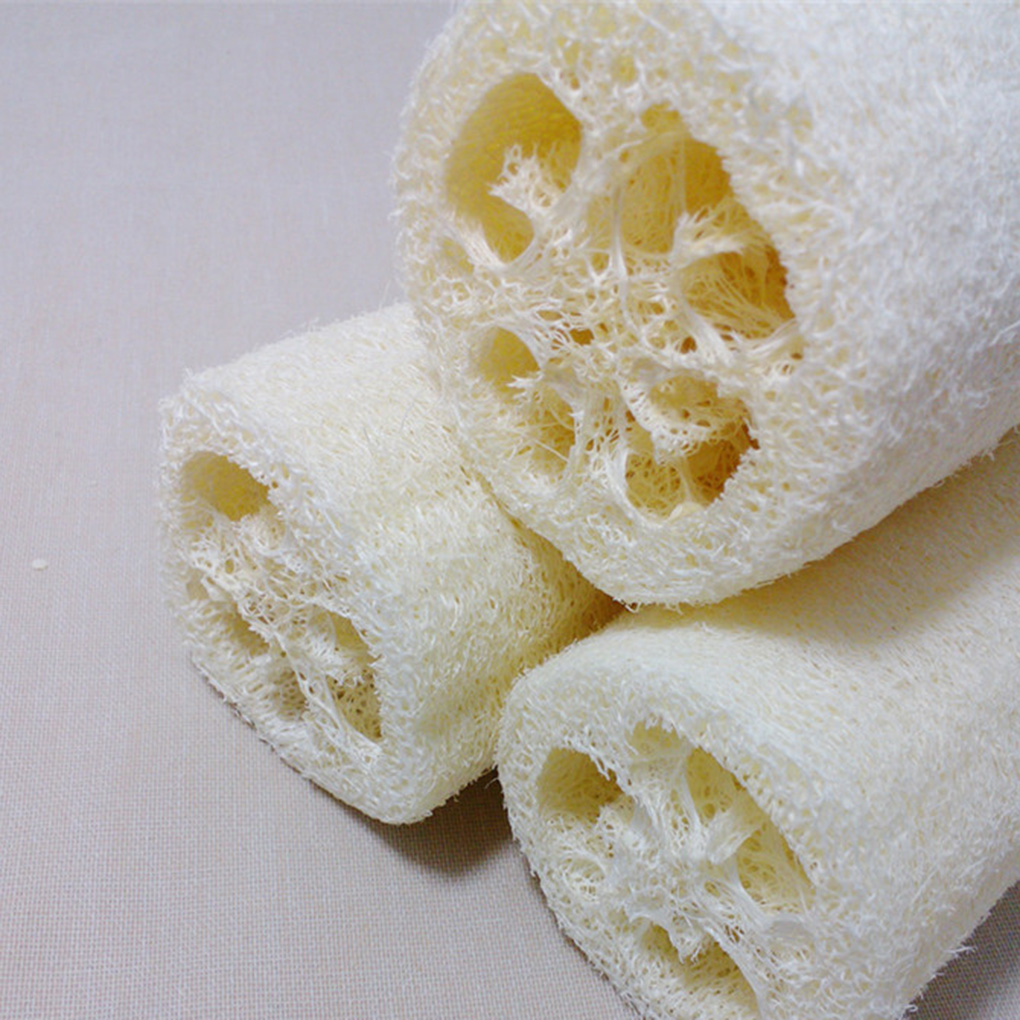 10cm Natural Loofah Bath Body Shower Sponge Scrubber Pad Household Merchandises Cutable Sponge Bathroom Accessories