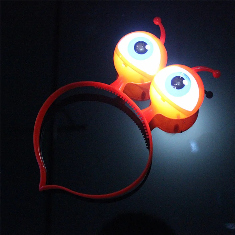 LED Lustige Teufel Horn Leuchten Stirnband Blinkende Haar Reifen Kopfbedeckung Halloween Weihnachten Neujahr Party Dekor Haar Zubehör: Lila