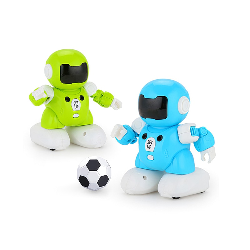 2 Stuks Kinderen Vroege Onderwijs Remote Controlling Voetbal Robot Spelen Intelligente Robot Koel Licht Oplaadbare Kinderen Afstandsbediening Speelgoed