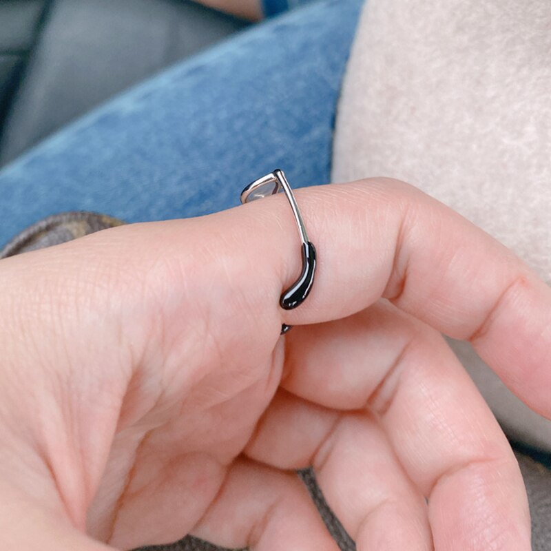 Niedliche glasringe für damen, mädchen und herren – lustige persönlichkeit, hübscher Karikatur-ringschmuck