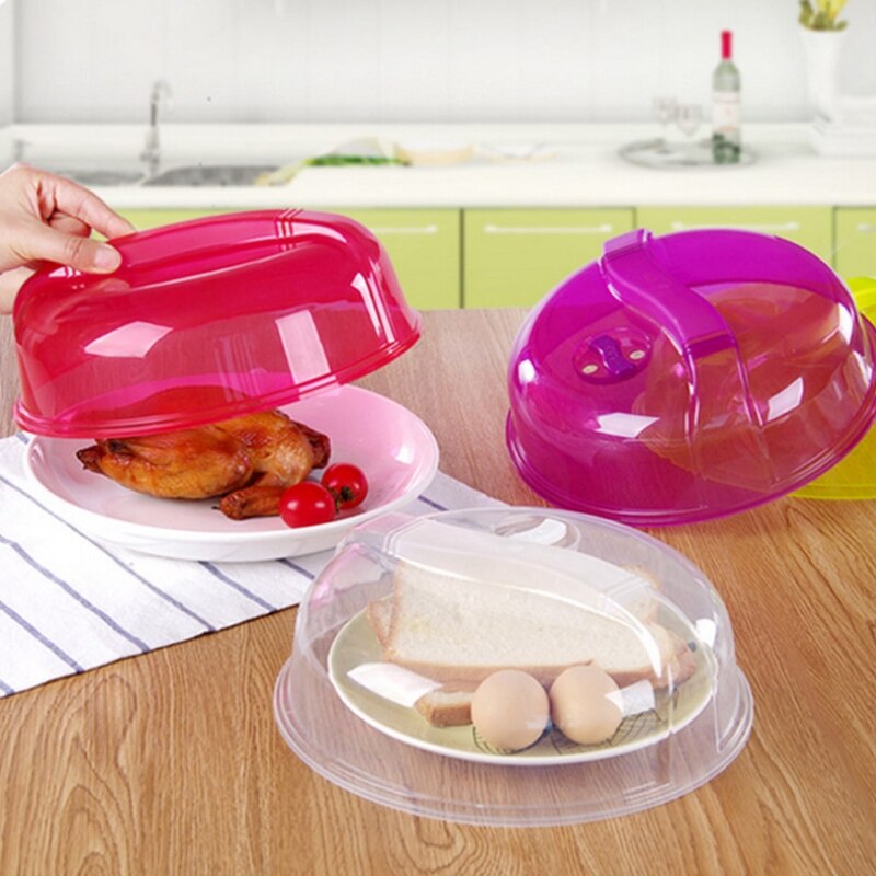 Fridge Microwave Plate Cover Clear Steam Vent Splatter Lid 10 inch Food Dish