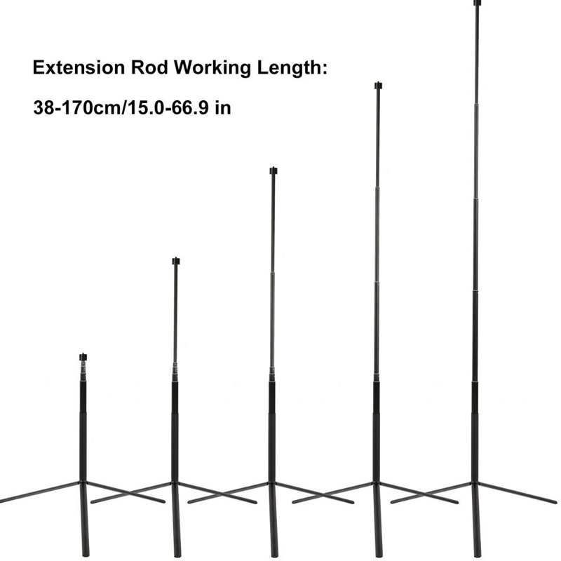 170Cm Verlengstuk Statief Set Verstelbare Statief Selfie Monopod Extension Pole Stand Verstelbare Statief Mount