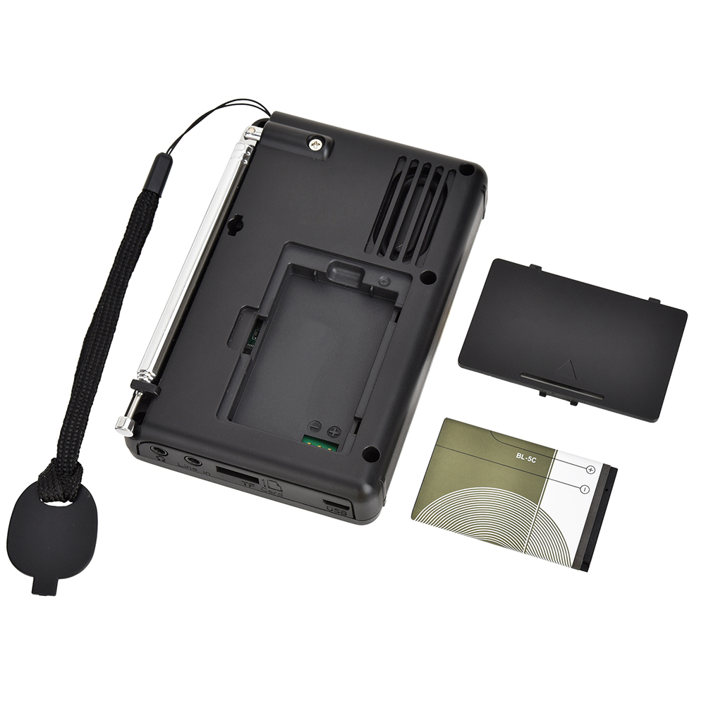 K603 Portable Digital Radio Wireless Bluetooth-Compatible Speaker FM/SW/AM MP3 Player Speaker LCD Display Pock Multi Band Radio