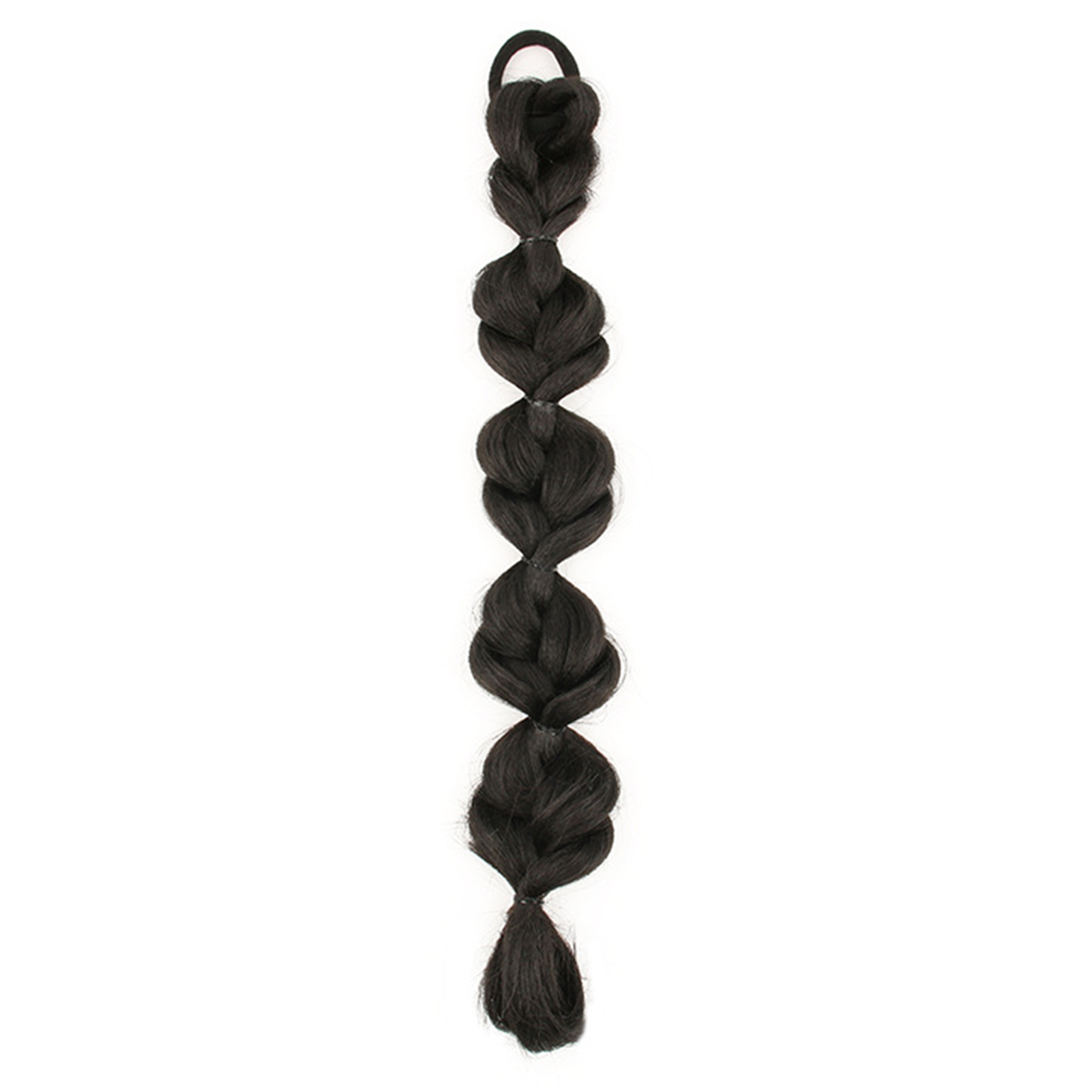 Postiche synthétique tressée en queue de cheval pour femmes et filles, une pièce d'extensions de cheveux à bulles de chignon, perruques de lanterne avec cheveux: #4