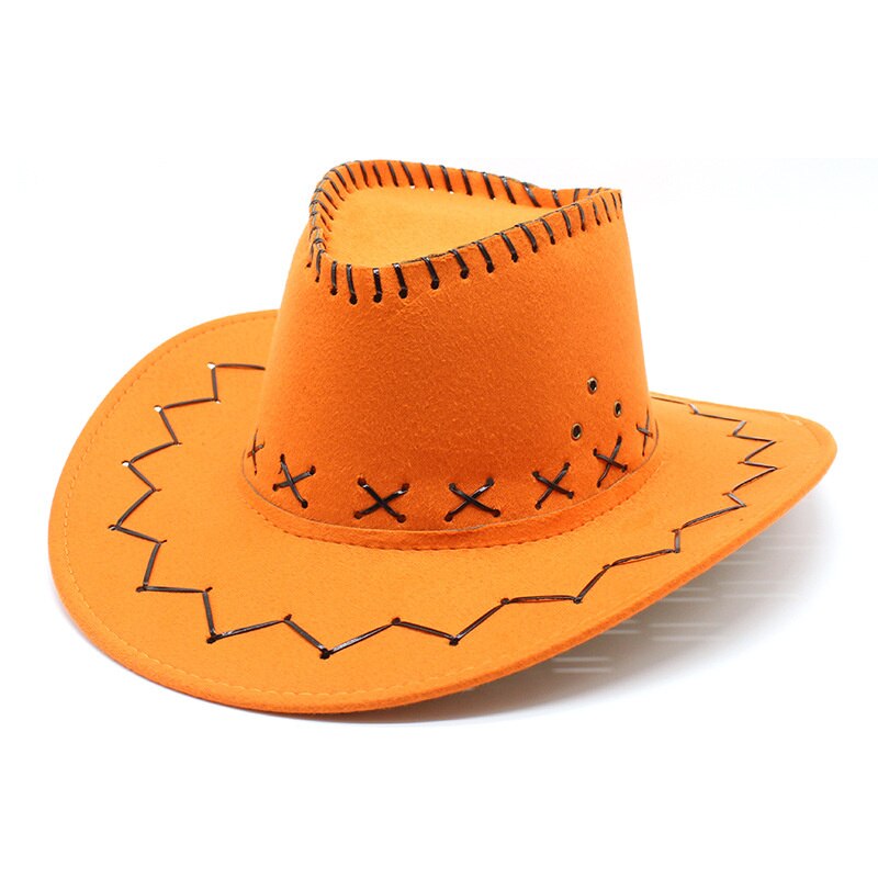 Summer Western men Fedoras Cowboy Hat Suede Cowboy Hat For Gentleman Cowgirl Jazz Cap With Gentleman Suede Sombrero Cap: 09