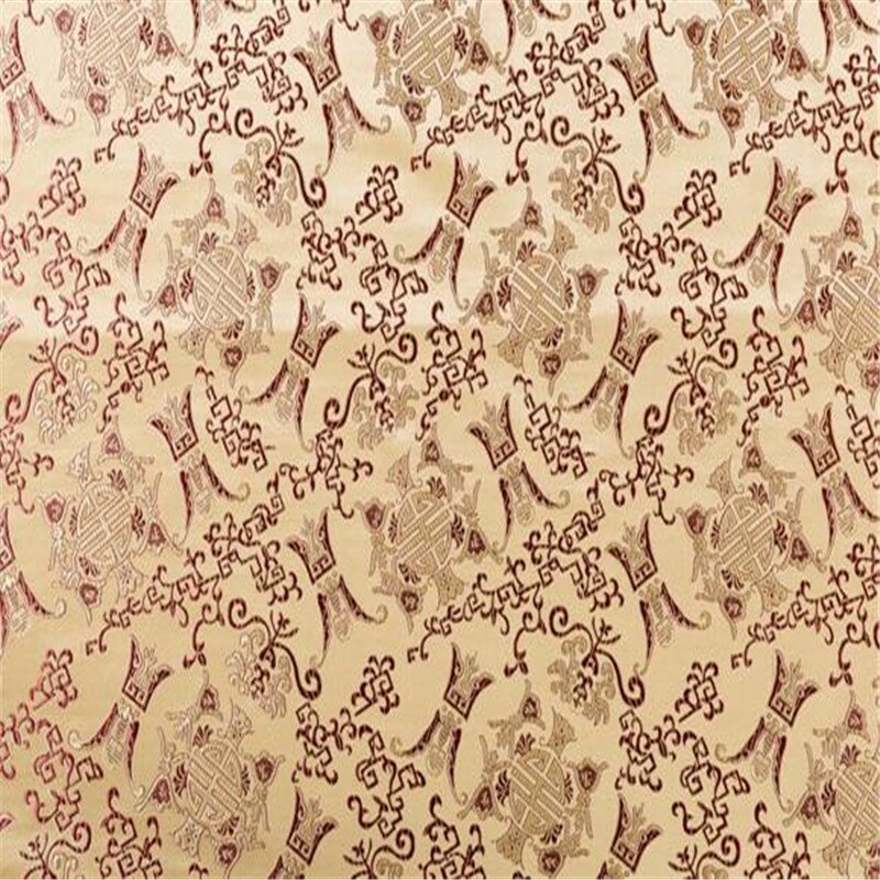 Brokade polyester stof jacquard kinesisk betydning mønster fabrik direkte stof til sofa pude måtte