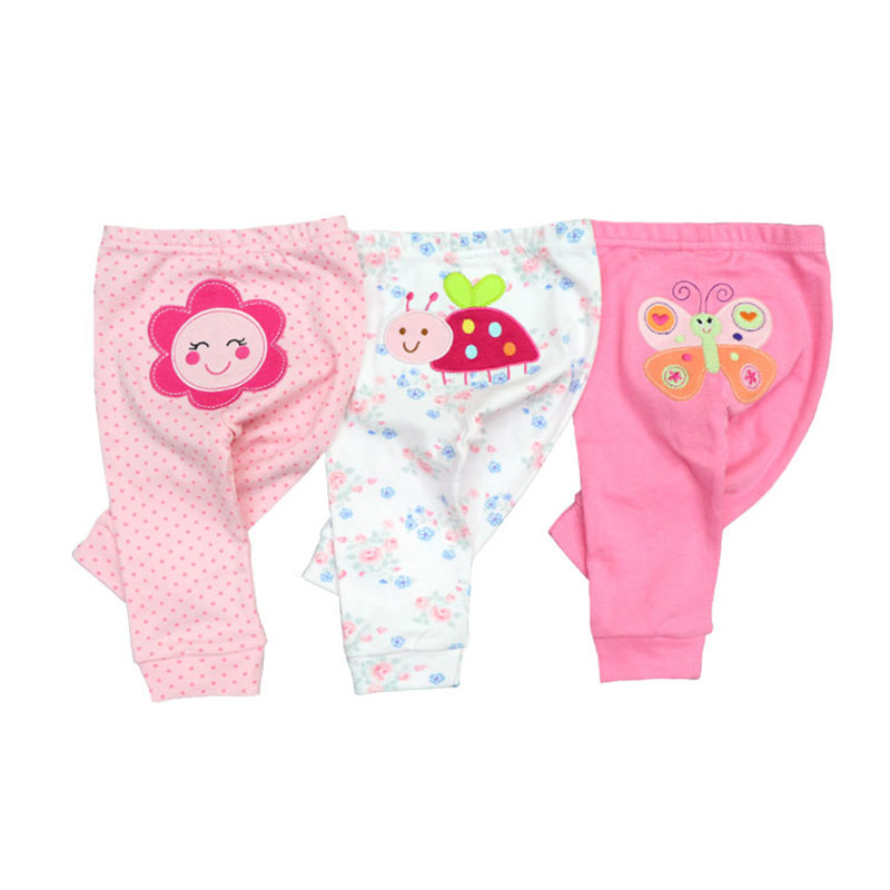 Baby Kleding Kinderen Broek 6-24 Maanden 3 Stks/partij Cartoon Print Katoen Unisex Roupas De Bebe baby Broek: 3002