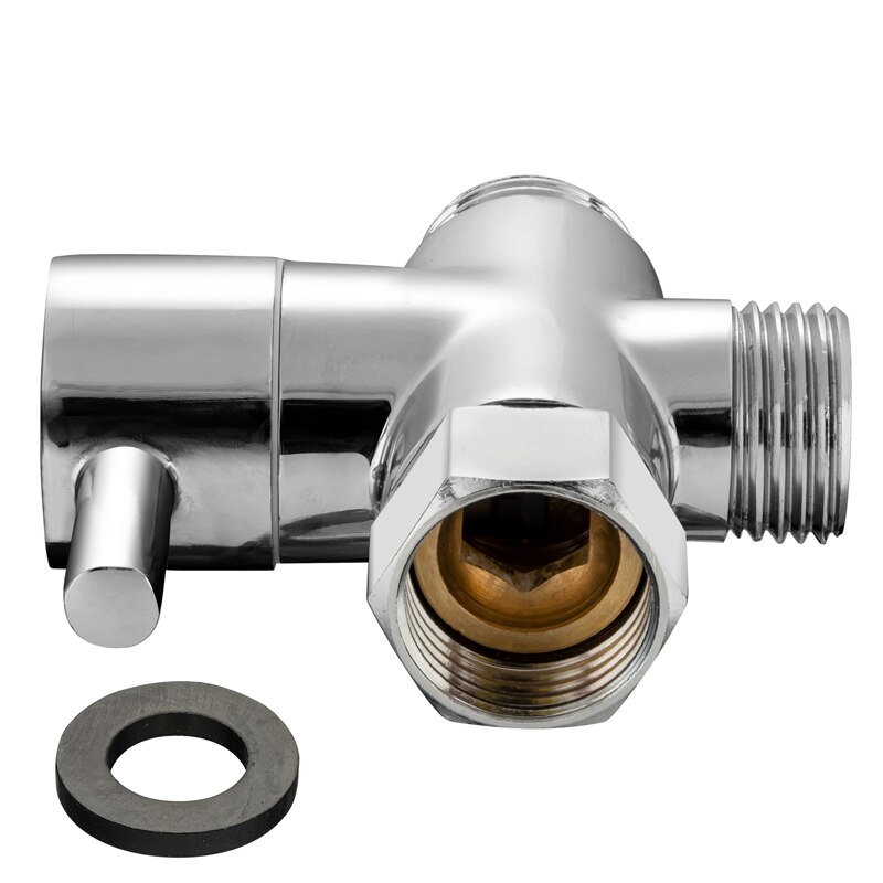 G1/2 Interface Douche Arm Omstelkraan Handdouche Hoofd En Vaste Sproeikop Chrome Moer Type Douche diverter Voor Douche