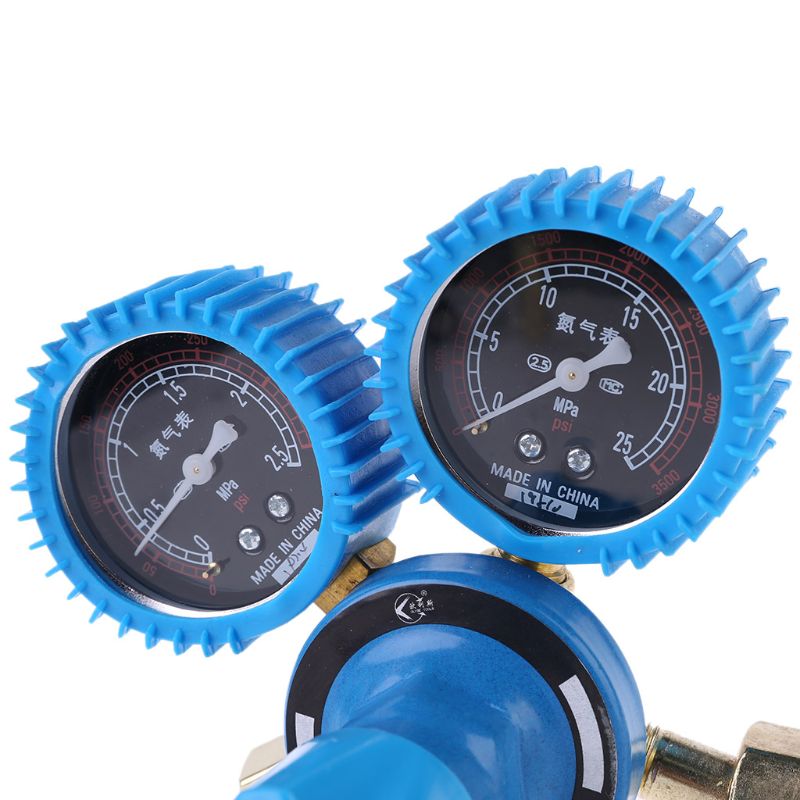 Nitrogen Pressure Gauge Welding Regulator Gauge Dual Nitrogen Pressure Reducer