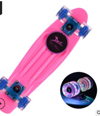 22-Inch Vis Skateboard Beginnende Lopen Enkele-Tilt Skateboard Kinderen Of Volwassenen Borstel Straat Mannen En Vrouwen Vier-Wiel Scooter: 7