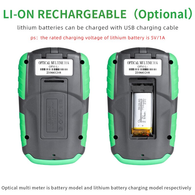 5G 10 Wavelength 4 in1 Optical Power Meter Visual Fault Locator Optical Fiber Tester VFL Network Cable Test