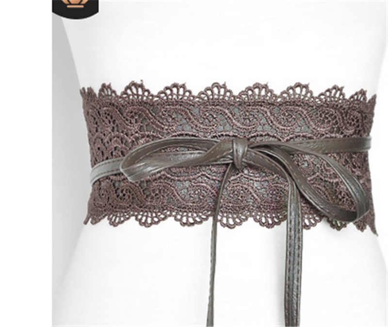 Ceintures en dentelle pour femmes, 11 couleurs, Corset féminin, auto-cravate, Obi Cinch, pour robe de mariée: I