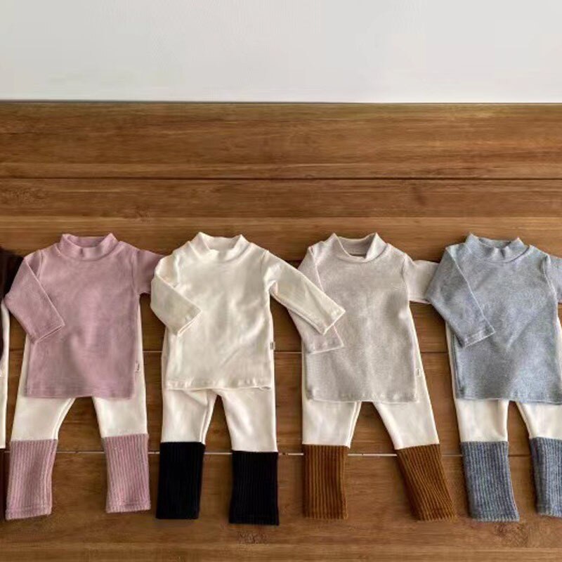 Baby T-shirt Katoenen Baby Lange Mouw Dieptepunt Shirt Effen Kleur Kinderen T-shirt Voor Jongens Tee Meisjes Blouse Kinderen kleding