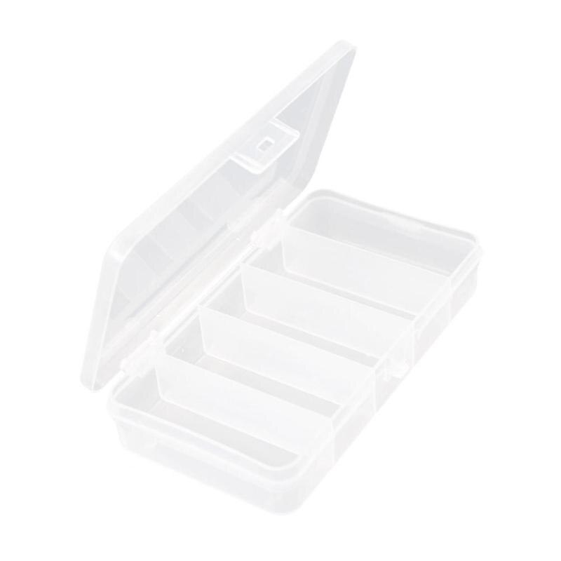 5 Compartments Storage Case Box Fishing Lure Transparent Fishhook Box Spoon Hook Bait Tackle Box Fish Accessory Box Container
