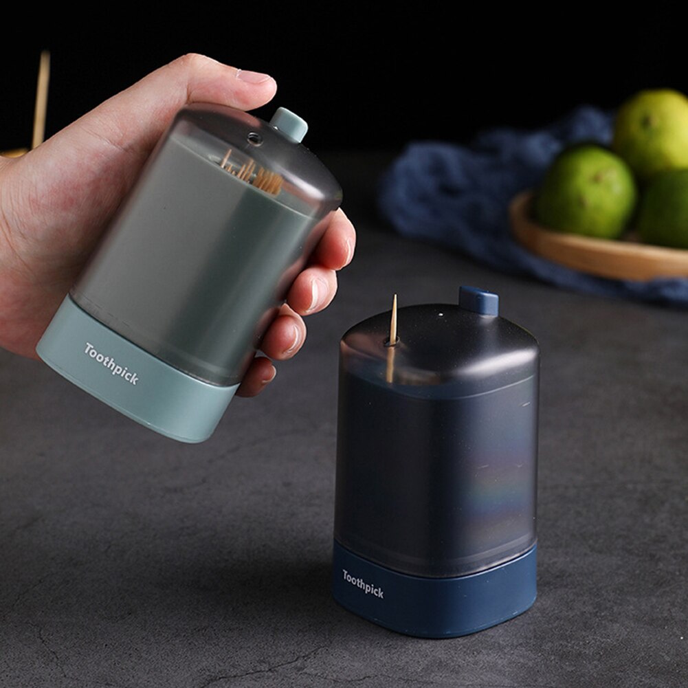 Self Toothpick Box Portable Toothpick Holder Container Restaurant Kitchen Toothpicks Dispenser Home Items9.5x5.5cm
