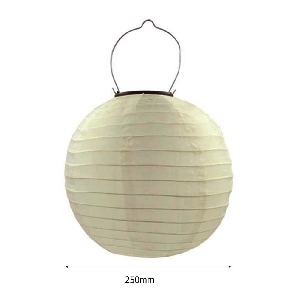 25cm LED Solar Lantern Lamp IP55 Waterproof Decorative Hanging Light for Outdoor Yard Festival Celebration Party
