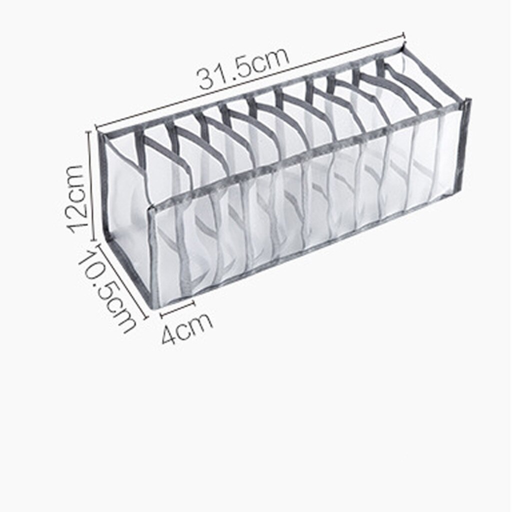 Underwear Bra Organizer Storage Box Drawer Closet Organizers Boxes For Underwear Scarfs Socks Bra Shorts Ties Organizador: 11 cells B