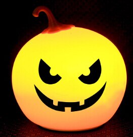 Unique Halloween Pumpkin Shape With 3 Different Lighting Modes Colorful Led lighting toy with 1200 mAh Li battery: Red