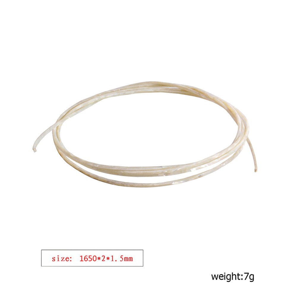 Guiar Binding Purfling Strips Edge Trim Inlay Body Project for Guitar Bass (White)