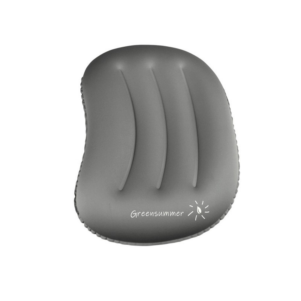 Inflatable Camping Travel Pillow Compact Inflatable Pillow Foldable Ultralight for Hiking Backpacking: grey
