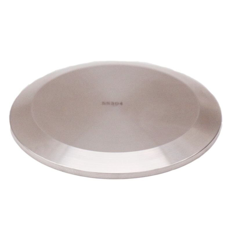 3" TC End Cap 91mm OD 304 Stainless Steel Sanitary Homebrew Clover Fitting, Brewer Hardware, Sanitary Hardware