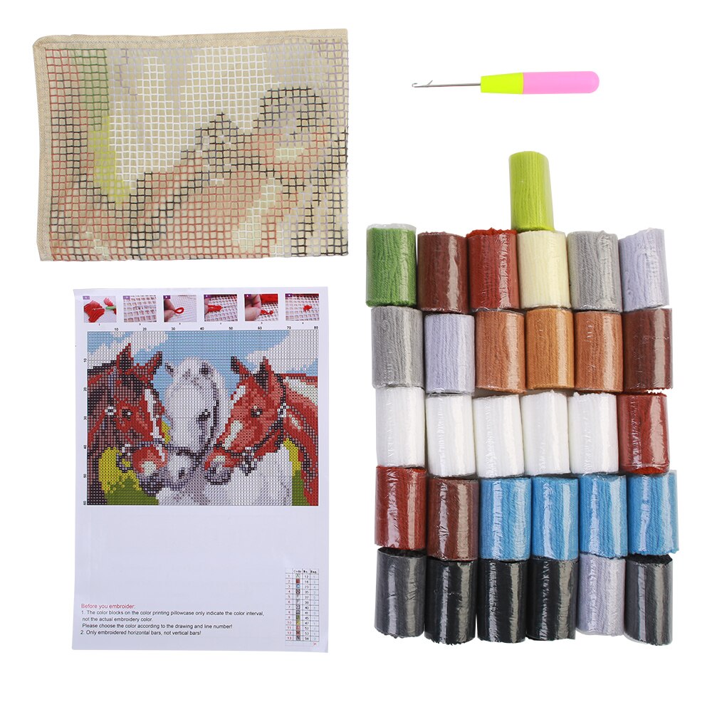 Foamiran Tapestry Kits Klink Haak Tapijt Kits Tapijt Borduren Klink Haak Tapijt Handwerken Knop Pakket Diy Tapijten Haak Kleed Luipaard