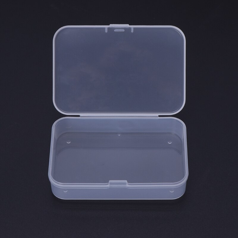 Caja de pesca de plástico transparente, anzuelo, anzuelo, almacenamiento portátil