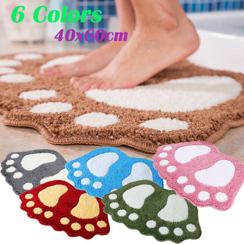 Big Feet Shaped Fiber Shaggy Fluffy Rug Hairy Non -slip Carpet Floor Mat Home Bedroom