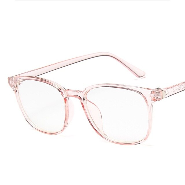 Vintage retro pyöreät silmälasit sinistä valoa estävät lasit naisille miehille optiset silmälasikehykset silmälasien kehykset unisex tietokonelasit kehykset: Vaaleanpunainen