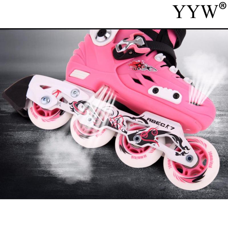 2020 nova marca crianças patins de rolo sapatos 4 rodas 1 linha inline deslizamento patinação pvc meninas treinamento ao ar livre bonito