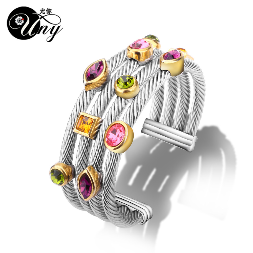 UNY Armband Multi Twisted Kabel Draad Bangle Vintage Mode Armbanden Gratis Unieke Kerst Manchet Armbanden