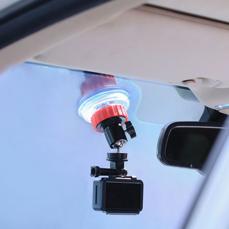 High action kamera sugesæt bilholder kuglehoved glas sugekop holder kamera tilbehør