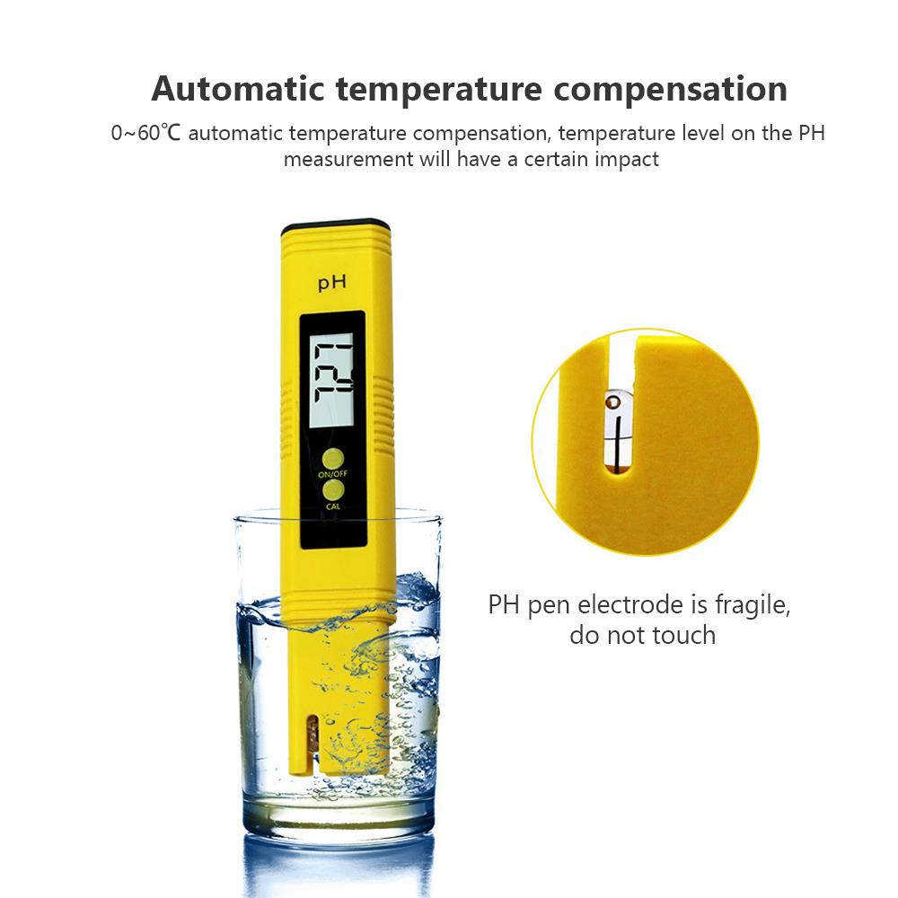 Digital PH Meter Acidity Tester Accuracy 0.01 PH Tester Aquarium Pool Water Measure Wine Urine Automatic Calibration