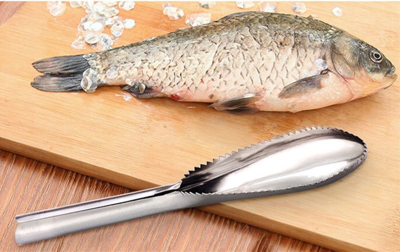 Kitchen Fish scraper Stainless Steel Fish Scare Remover Fish Skin Cleaning Greater Fishing Tools