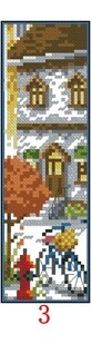 seasons 3 Craft Stich Cross Stitch Bookmark Christmas Plastic Fabric Needlework Embroidery Crafts Counted Cross-Stitching Kit 2: Red