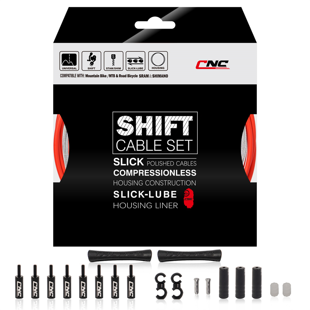 Câble de levier de vitesse CNC pour vélo de route et vtt, câble de changement de vitesse universel, ensemble de boîtiers de fil intérieur pour accessoires de vélo Shimano SRAM: YELLOW