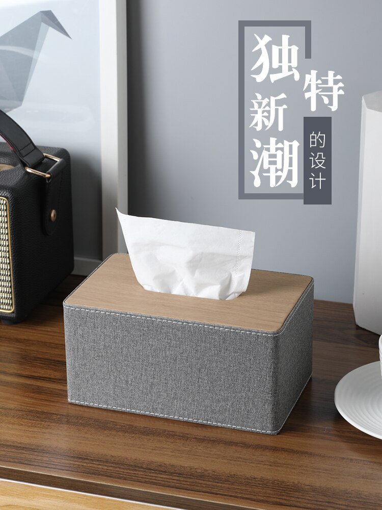 black wood tissue box square vintage reusable tissue box container retro Servilletas De Papel napkin dispenser EA60ZJ