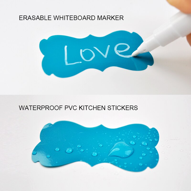 150Pcs Waterdichte Stickers Voor Blikjes Kleurrijke Voor Keuken Gemak Label Sticker Verwijderbare Uitwisbare Jam Labels Spice Een