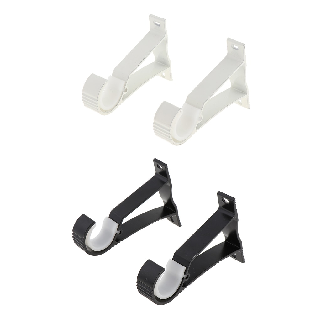 2 stk monterte persienner gardinstang veggholderholder til 28mm stenger, holdbar