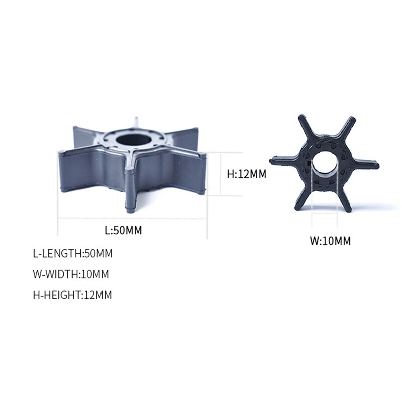 Water Pump Impeller Boat Engine Impeller 63V-44352-01-00 for Yamaha Outboard 8-20 HP