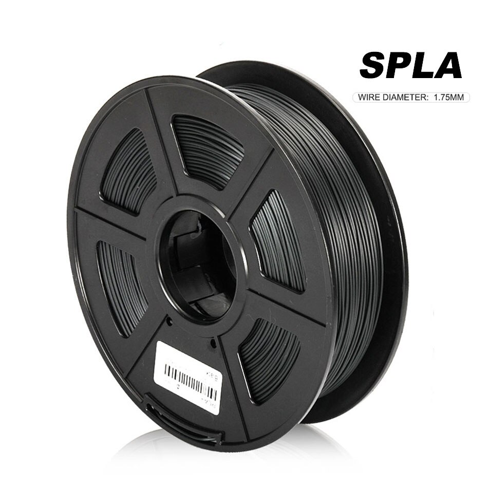 SUNLU S PLA Filament 1.75MM 1kg Plastic SPLA 3D Printing Material 3D Printer Filament: SPLA Black