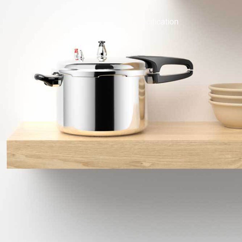 18/20/22cm Aluminum Uncoated Kitchen Pressure Cooker Soup Cooking Gas Stove/Open Flame Outdoor Camping Kitchenware