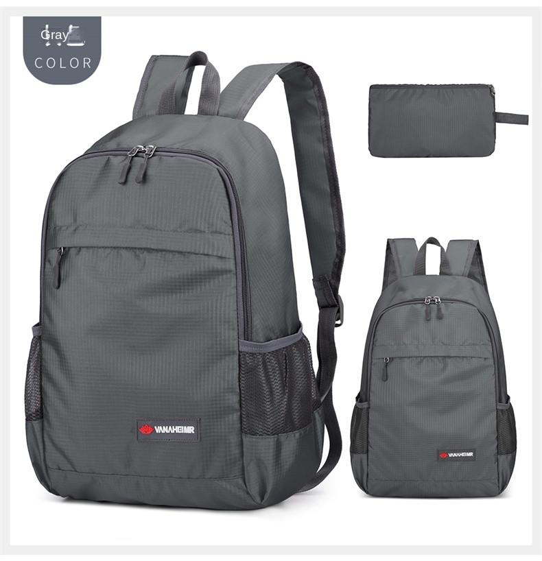 Mochila de deportes al aire libre para mujer, morral de viaje impermeable de gran capacidad para niñas, mochilas escolares casuales simples, verano 2022: gray