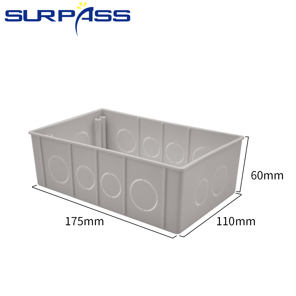 Wit Terug In Wandmontage Doos 175*110*60Mm Verstelbare Interne Cassette Junction Box Voor Versterker Controller schakelaar Socket: Default Title