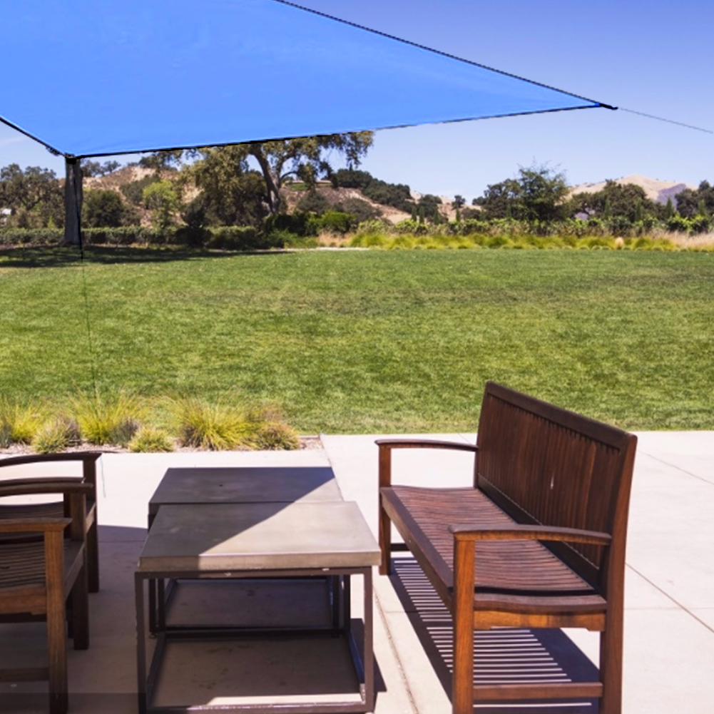 3 x 3m sun canopy awning tent tarpaulin outdoor camping rain fly anti-uv protection fabric beach shade parasol canopy