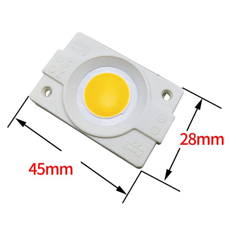 20pcs 2.4W injection COB LED Module Single module Yellow Red Green Blue Pink 12V advertising light,Led Backlight Channel Letter