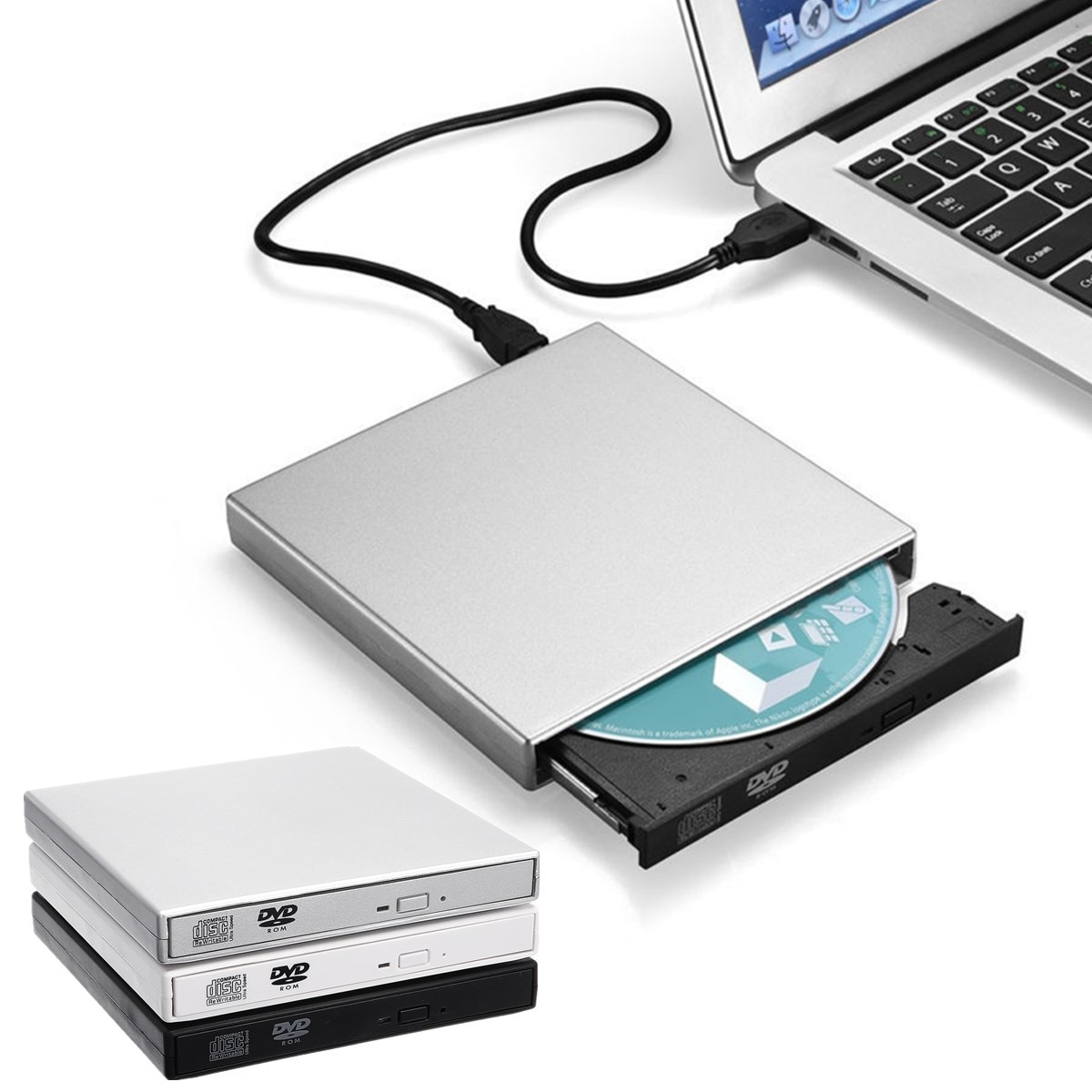 S Skyee Usb 2.0 Externe Blu-Ray Combo Dvd/Cd Brander Rw Drive Cd/DVD-ROM CD-RW Speler Optische Drive voor Windows7/8/10 Laptop