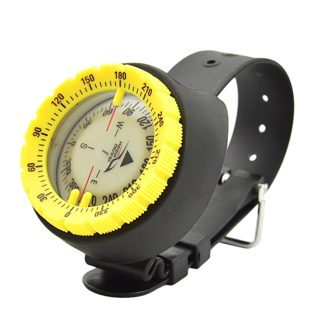Bracelet de plongée avec boussole de haute précision, 50M 164 pieds, jauge de Navigation, Module de balayage Standard: yellow